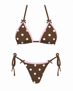 Mocha Polka Bikini Bottoms