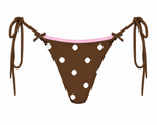 Mocha Polka Bikini Bottoms