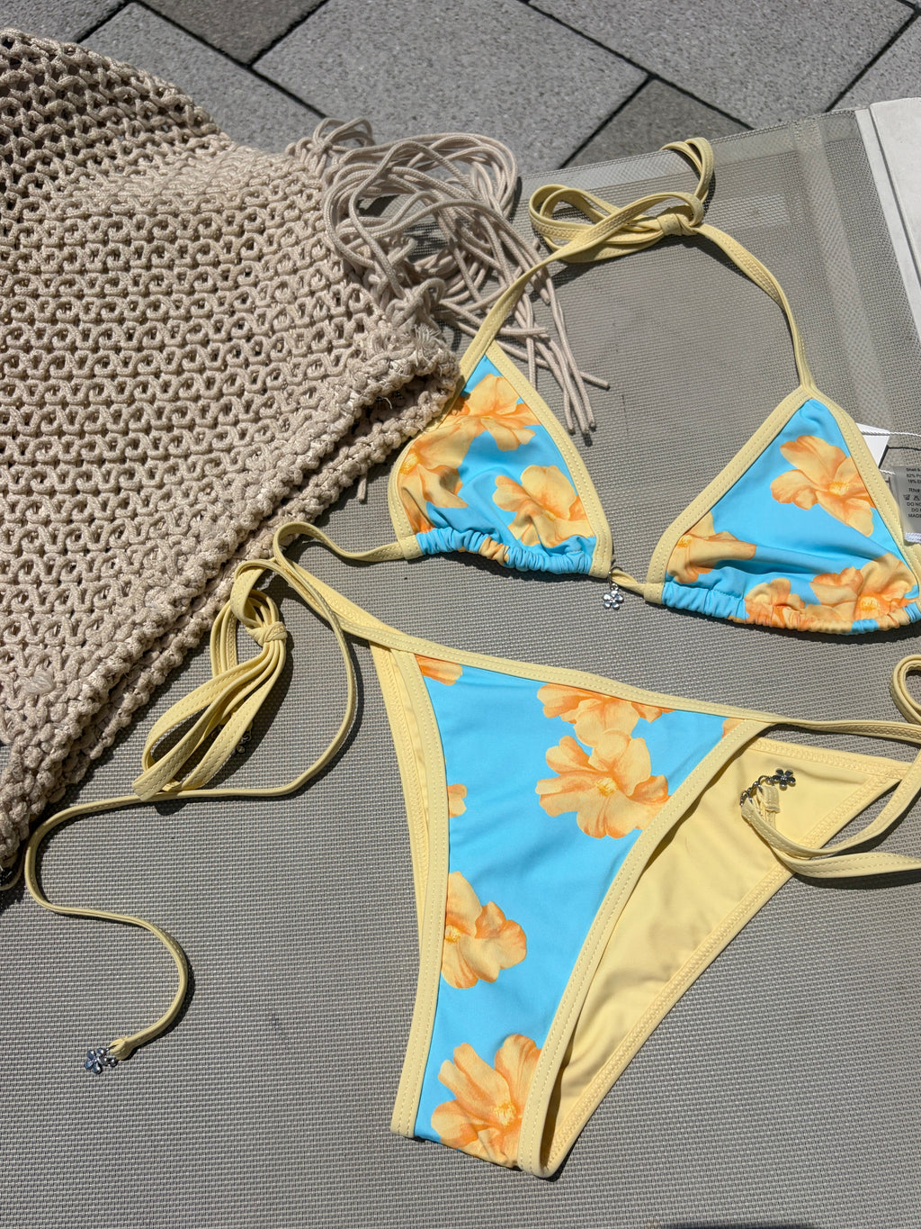 Tropical Bloom Bikini Top