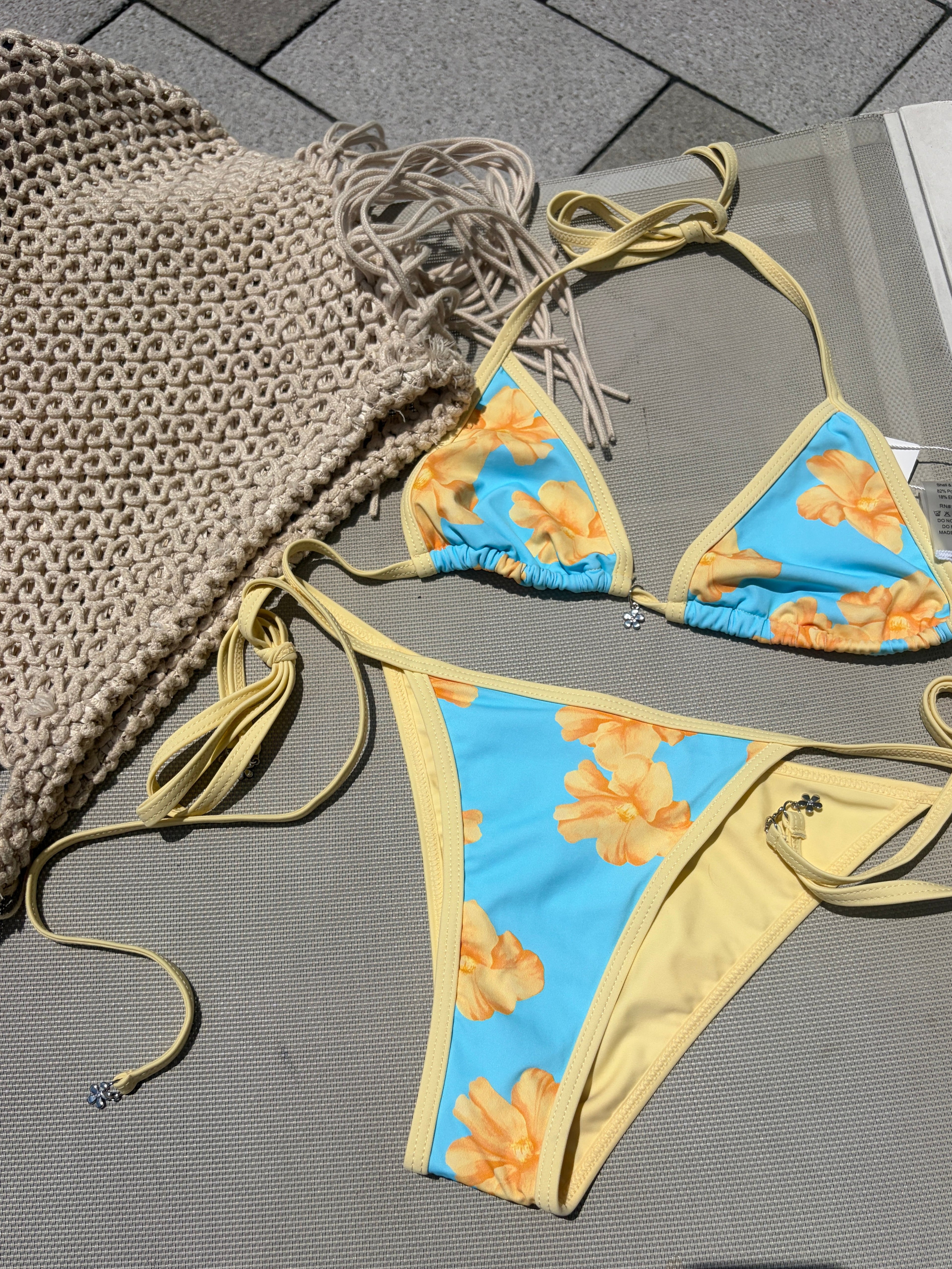Tropical Bloom Bikini Top
