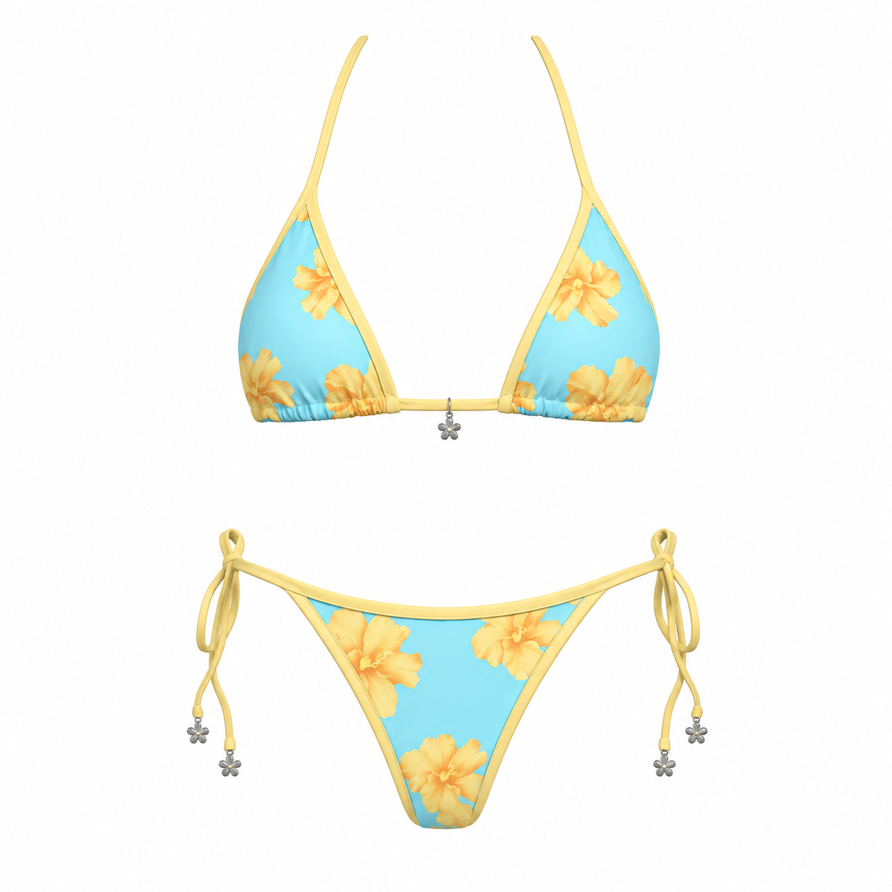 Tropical Bloom Bikini Top